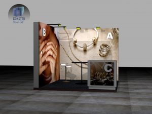 diseño muestra Stands economicos