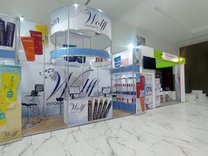 stands postes de aluminio 